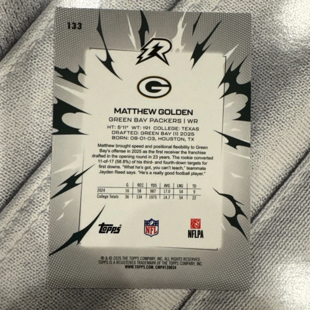 Topps modern receiver